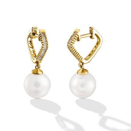 EARRINGS  GOLD 750 & PEARLS - 98906