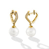 EARRINGS  GOLD 750 & PEARLS - 98906
