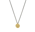 NECKLACE  GOLD 585 WITH SILVER CHAIN - 98937