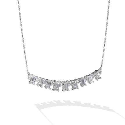 NECKLACE WHITE GOLD 750 & PRECIOUS STONES - 98946