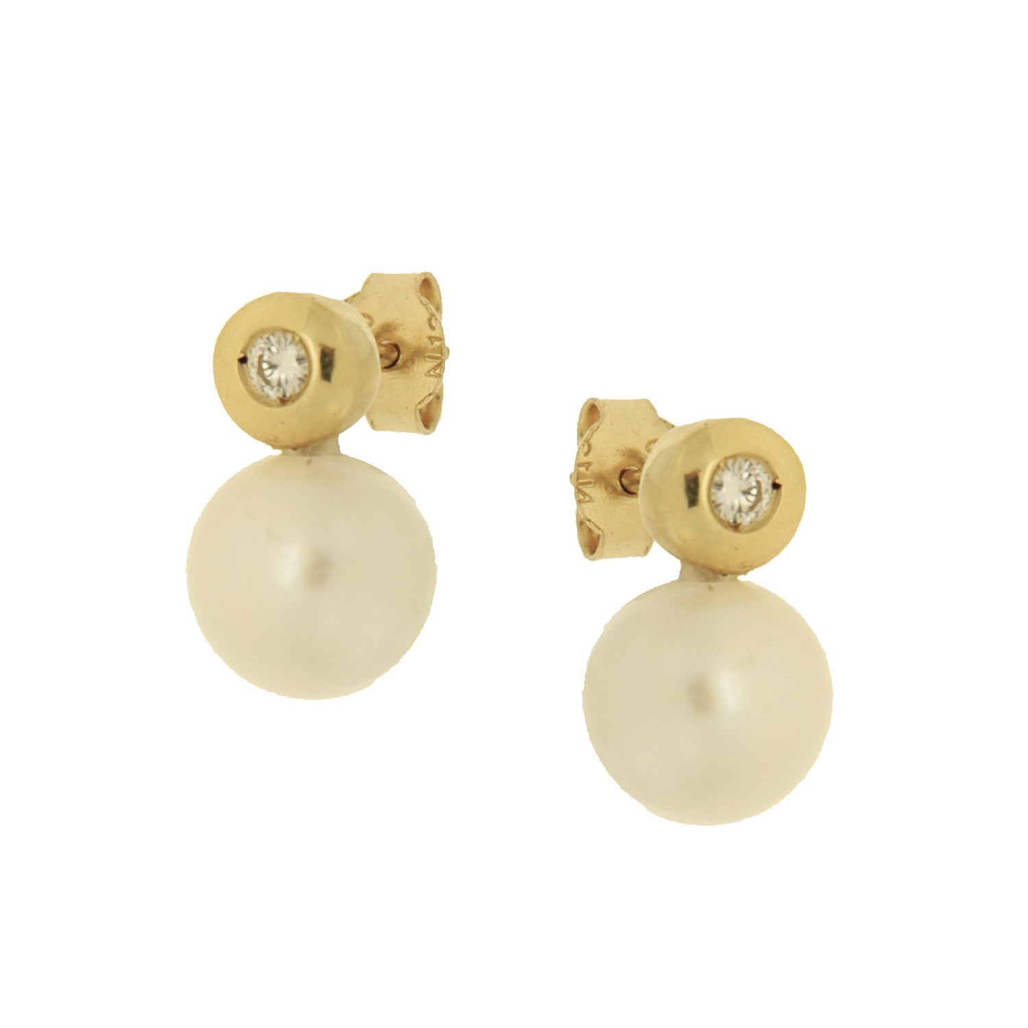 EARRINGS  GOLD 750 & PEARLS  - 98953