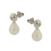 EARRINGS WHITE GOLD 750 & PRECIOUS STONES  - 98955