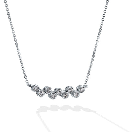 NECKLACE WHITE GOLD 750 & PRECIOUS STONES - 98958
