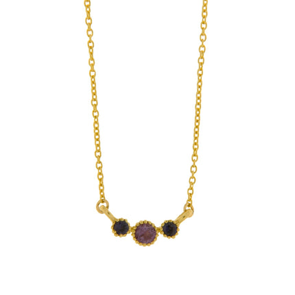 NECKLACE  GOLD 585 & SEMIPRECIOUS STONES - 98976
