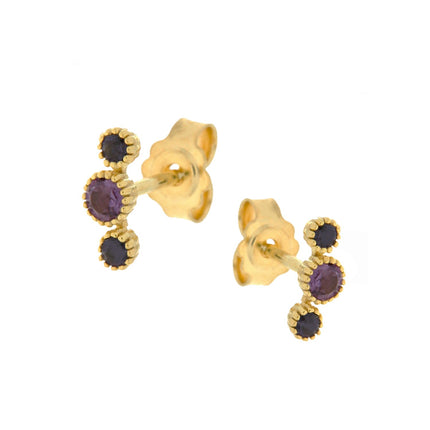EARRINGS  GOLD 585 & SEMIPRECIOUS STONES - 98978