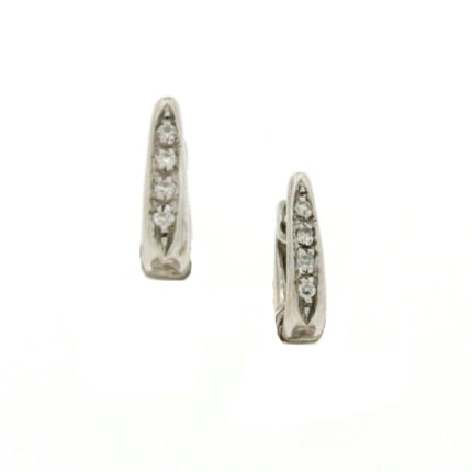 EARRINGS WHITE GOLD 750 & PRECIOUS STONES  - 98991