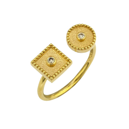 RING  GOLD 750 & PRECIOUS STONES  - 99013