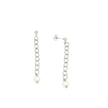 EARRINGS WHITE GOLD 750 & PEARLS - 99015