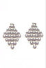 EARRINGS WHITE GOLD Κ18 NO STONES - 99059