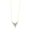 NECKLACE GOLD 18K PRECIOUS STONES - 99078