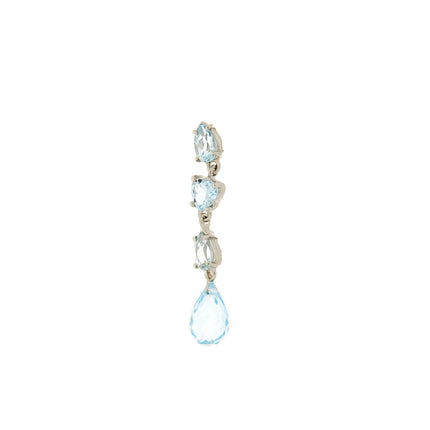 PENDANT WHITE GOLD 750 & SEMIPRECIOUS STONES - 99105