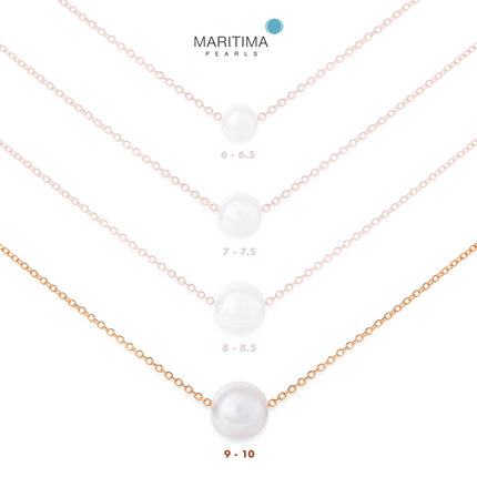 NECKLACE PINK GOLD 750 & PEARLS - 99116 - Availability: Immediately