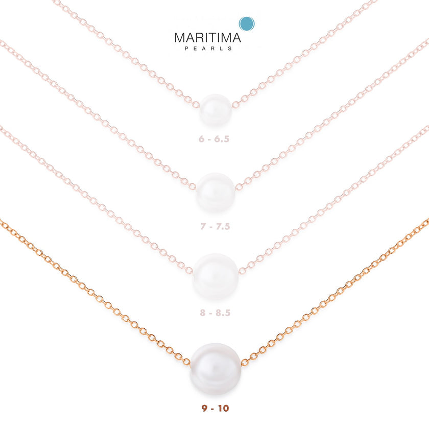 NECKLACE PINK GOLD 750 & PEARLS - 99116 - Availability: Immediately