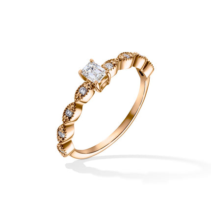 RING PINK GOLD 750 & PRECIOUS STONES - 99198