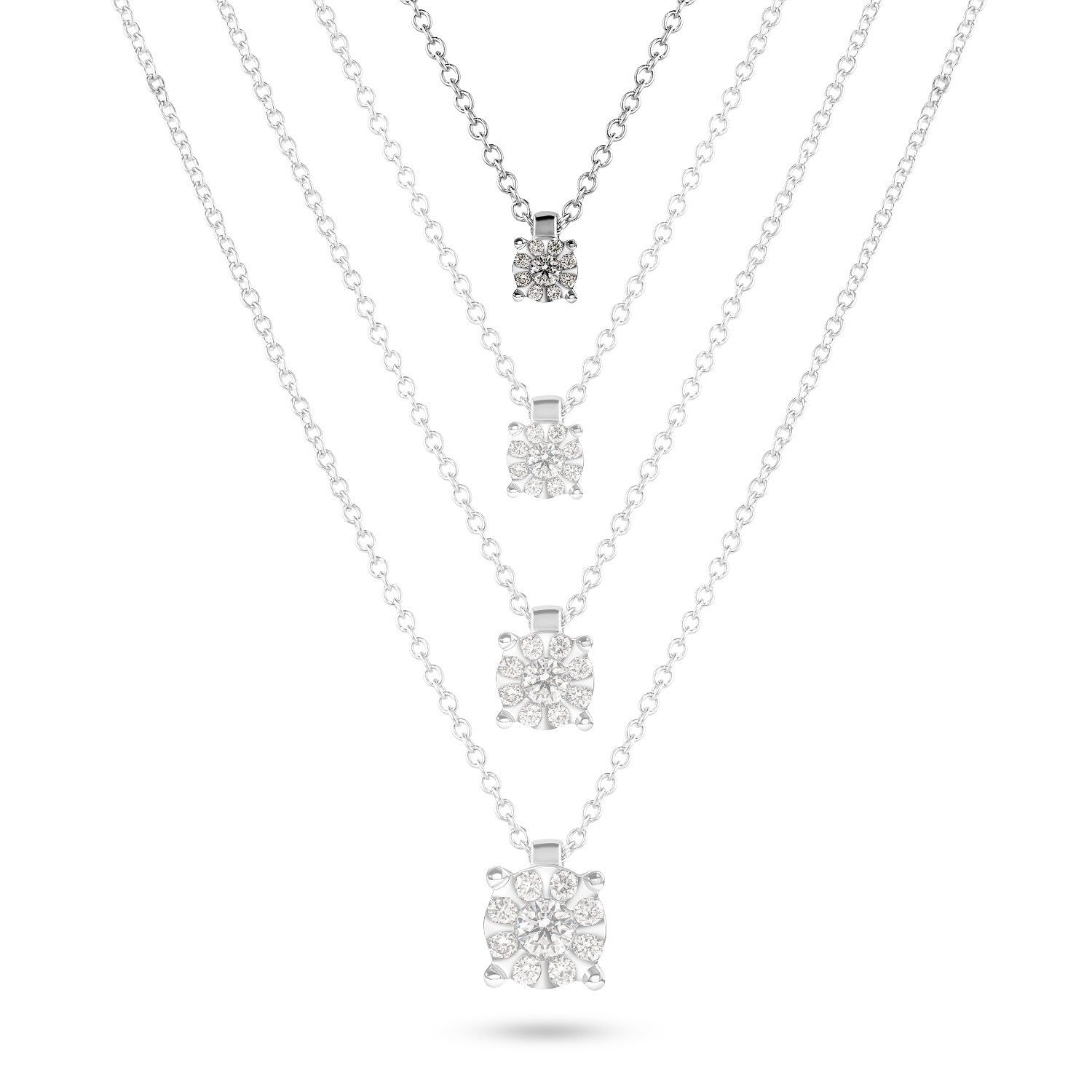 NECKLACE WHITE GOLD 750 & PRECIOUS STONES - 99208