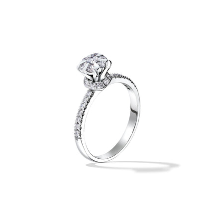 RING WHITE GOLD 750 & PRECIOUS STONES - 99325