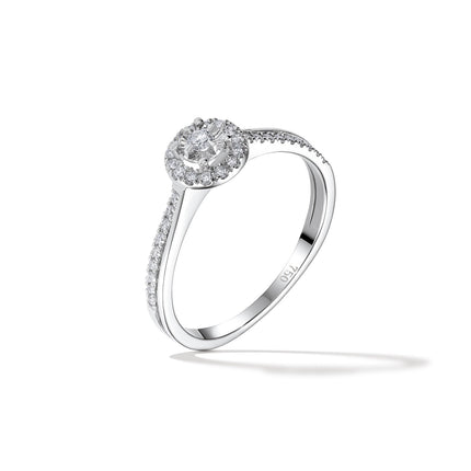 RING WHITE GOLD 750 & PRECIOUS STONES - 99333