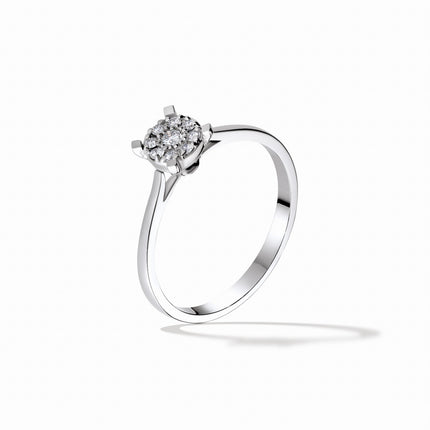 RING WHITE GOLD 750 & PRECIOUS STONES - 99339