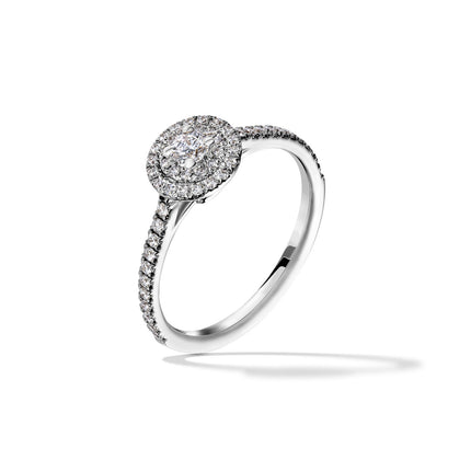 RING WHITE GOLD 750 & PRECIOUS STONES - 99502