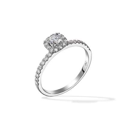 RING WHITE GOLD 750 & PRECIOUS STONES - 99503