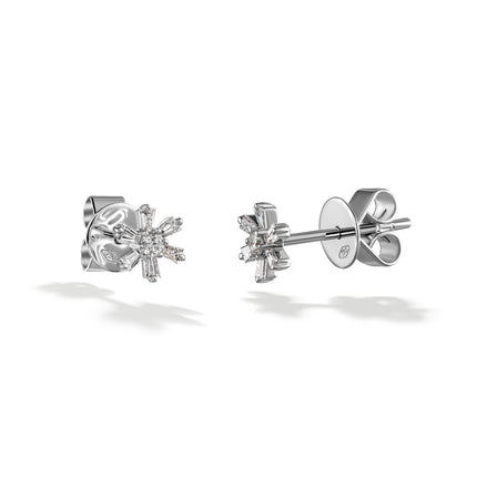 EARRINGS WHITE GOLD 750 & PRECIOUS STONES - 99705