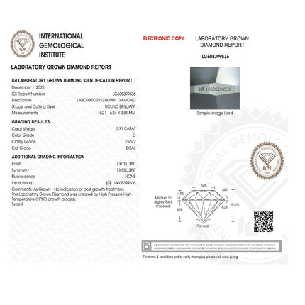 LAB GROWN DIAMOND 2.71ct / D / VVS2 / IGI No: LG629452860 - 99904