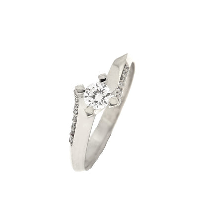 RING WHITE GOLD 750 & PRECIOUS STONES - 99984